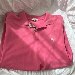 Burberry pink polo
